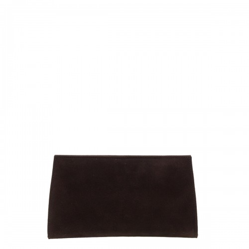MOURTZI ΚΑΦΕ SUEDE CLUTCH