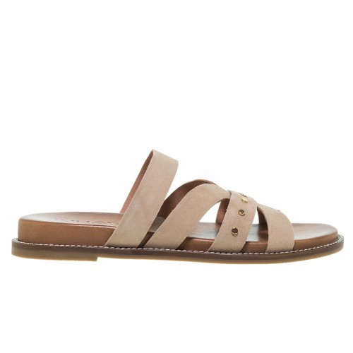INUOVO BEIGE SUEDE FLAT ΠΕΔΙΛΑ