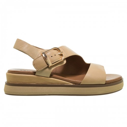 INUOVO BEIGE ΔΕΡΜΑΤΙΝΑ FLATFORMS