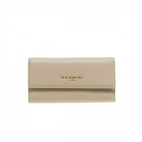 ΝΑΝΝΙΝΙ QB1022 WALLIS BEIGE ΔΕΡΜΑΤΙΝΟ ΠΟΡΤΟΦΟΛΙ