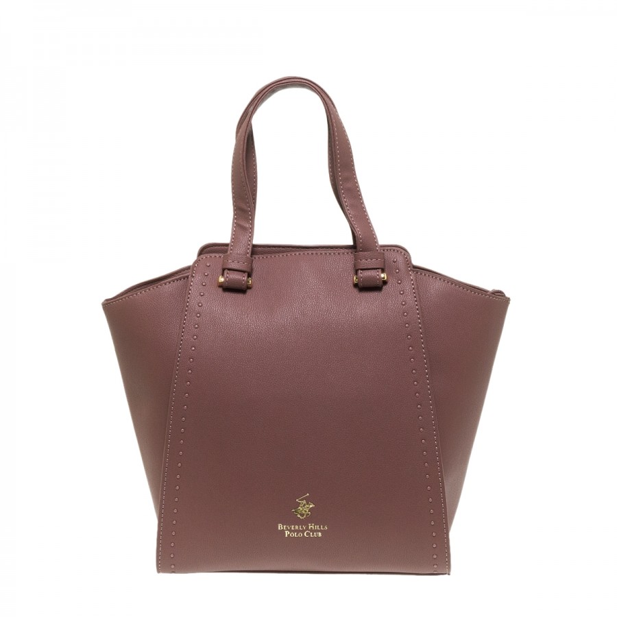 BEVERLY HILLS POLO CLUB DUSTY PINK ΤΣΑΝΤΑ TOTE
